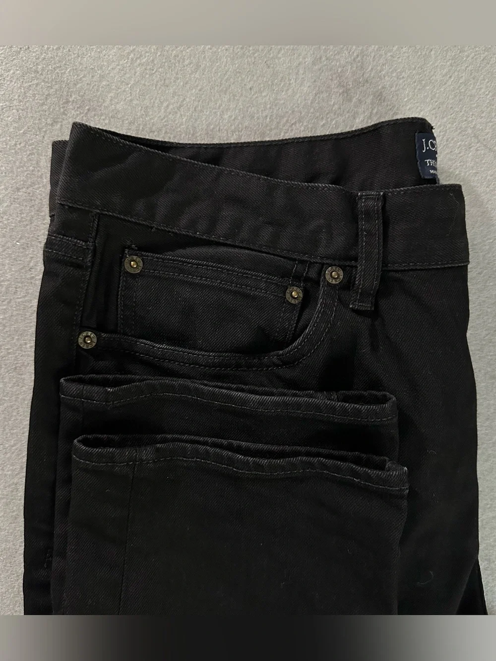 J. Crew Men's Slim Straight Jeans in Black
